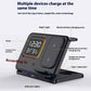 15W 5-in-1 Wireless Charger Stand with LED Alarm Clock Fast Charging Dock