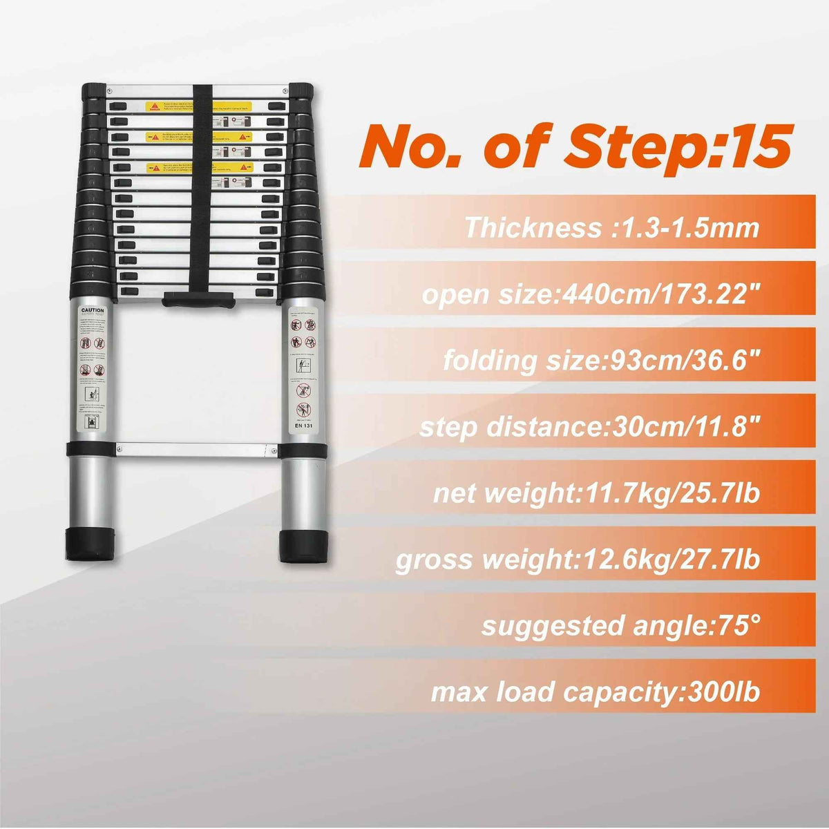 Aluminum Telescoping Ladder for Outdoor Work – Versatile and Lightweight