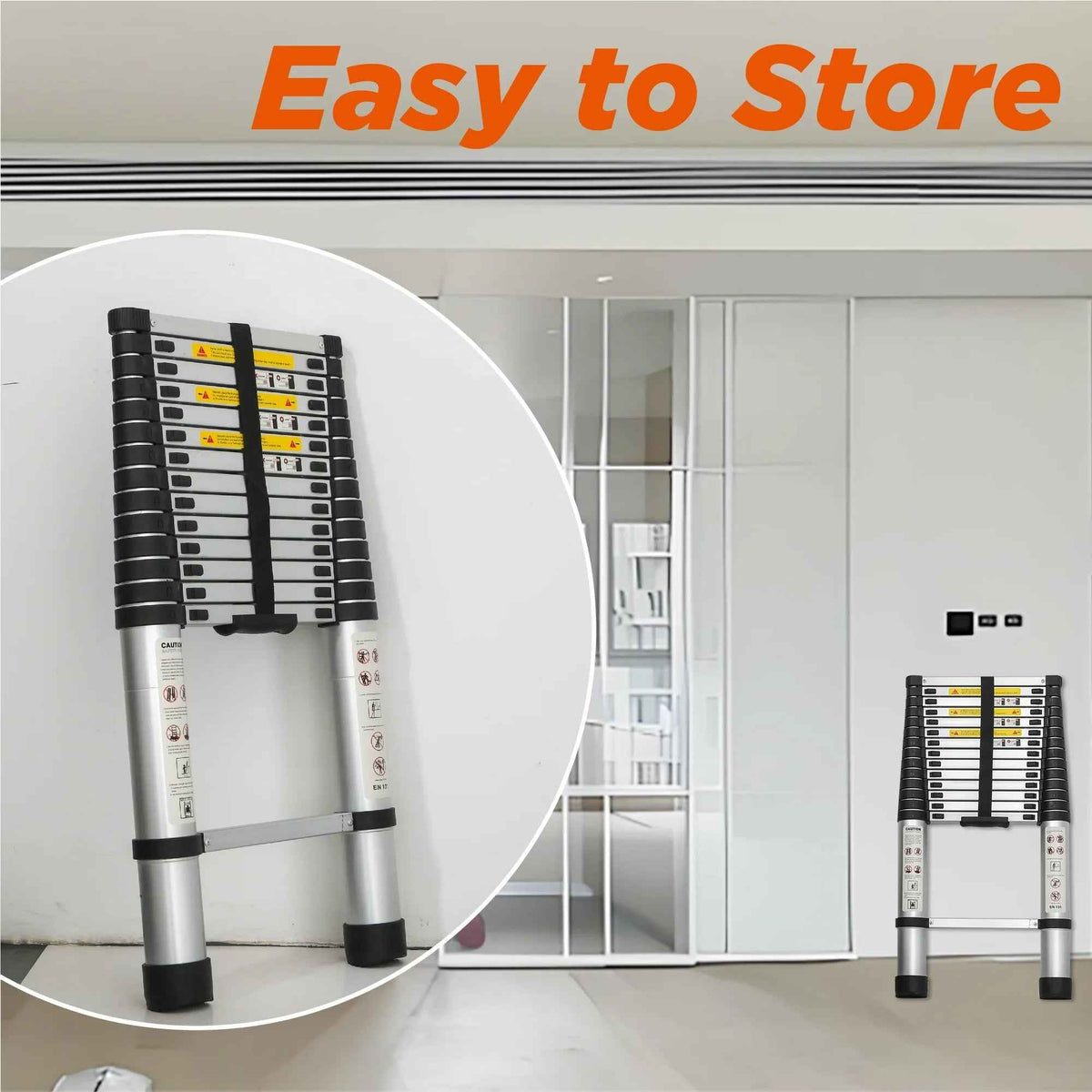 Aluminum Telescoping Ladder for Outdoor Work – Versatile and Lightweight