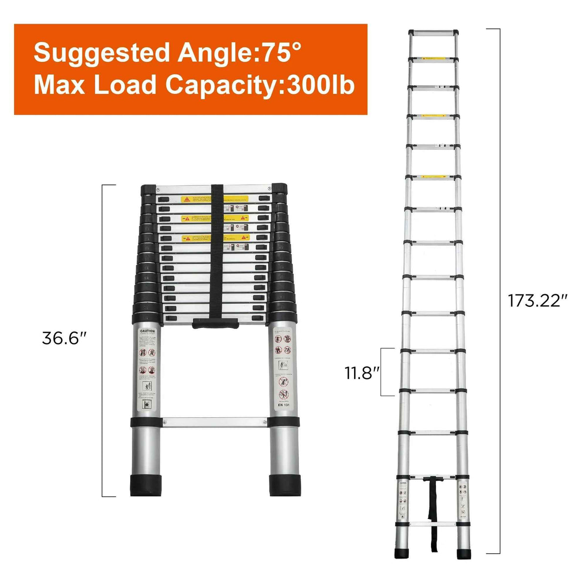Aluminum Telescoping Ladder for Outdoor Work – Versatile and Lightweight