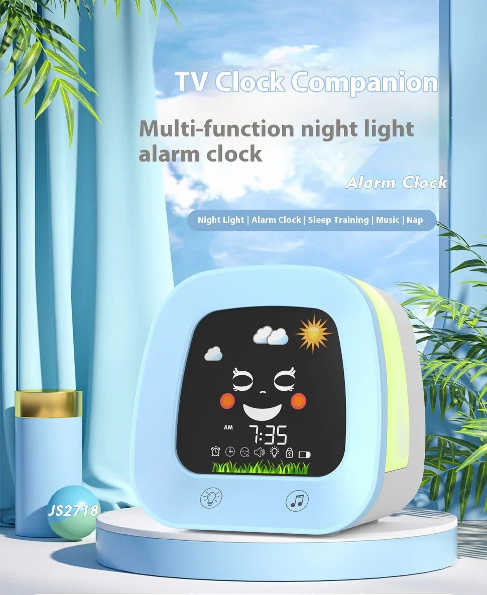 Children’s Music Alarm Clock – Luminous Bedside Clock with Snooze & Mute