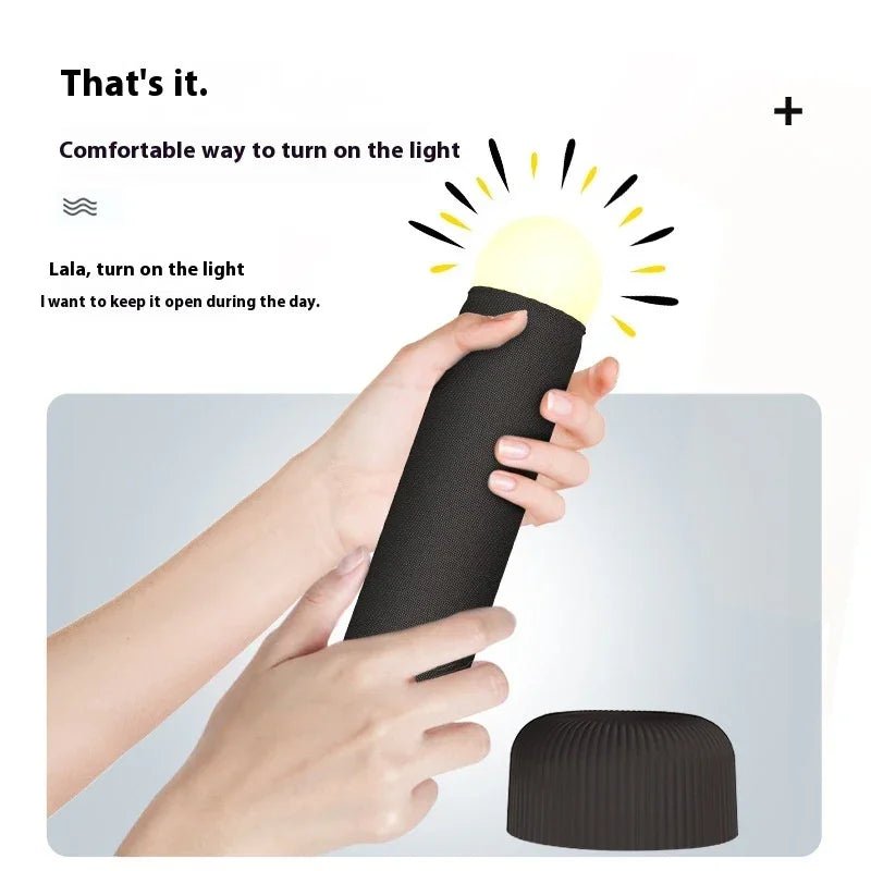 Creative LED Handheld Night Light with Base – Touch Switch Table Lamp