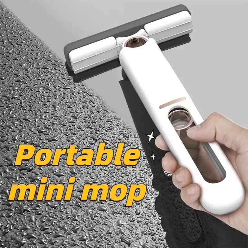 Portable Mini Squeeze Mop for Kitchen, Window & Car Cleaning