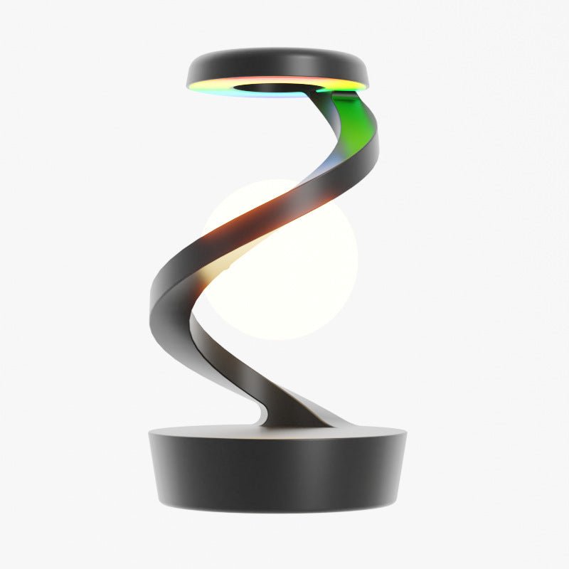 Rotating Moon Desk Lamp with Wireless Phone Charging – Sensor Control Night Light