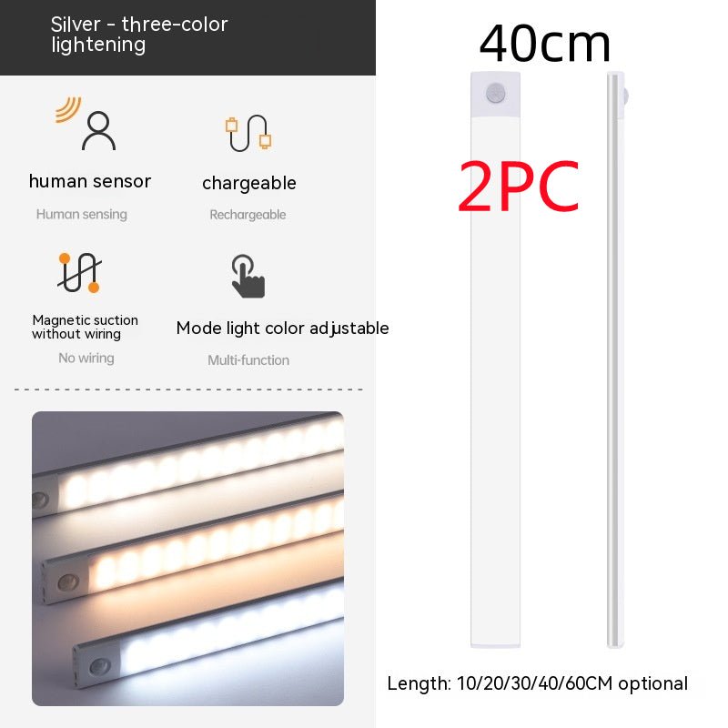 Smart Infrared Sensor Lamp - Wireless Magnetic Rechargeable Cabinet Light for Hallway and Wardrobe
