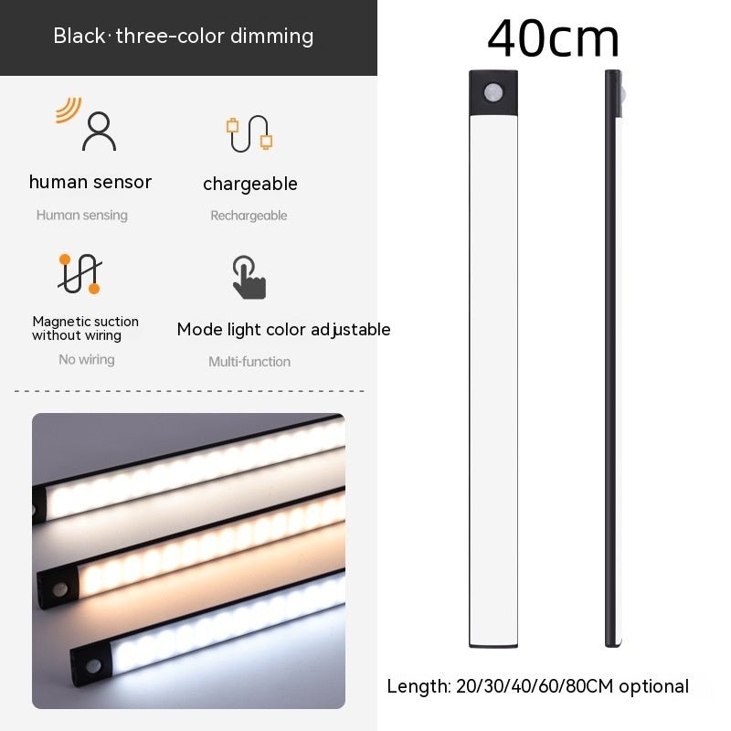 Smart Infrared Sensor Lamp - Wireless Magnetic Rechargeable Cabinet Light for Hallway and Wardrobe
